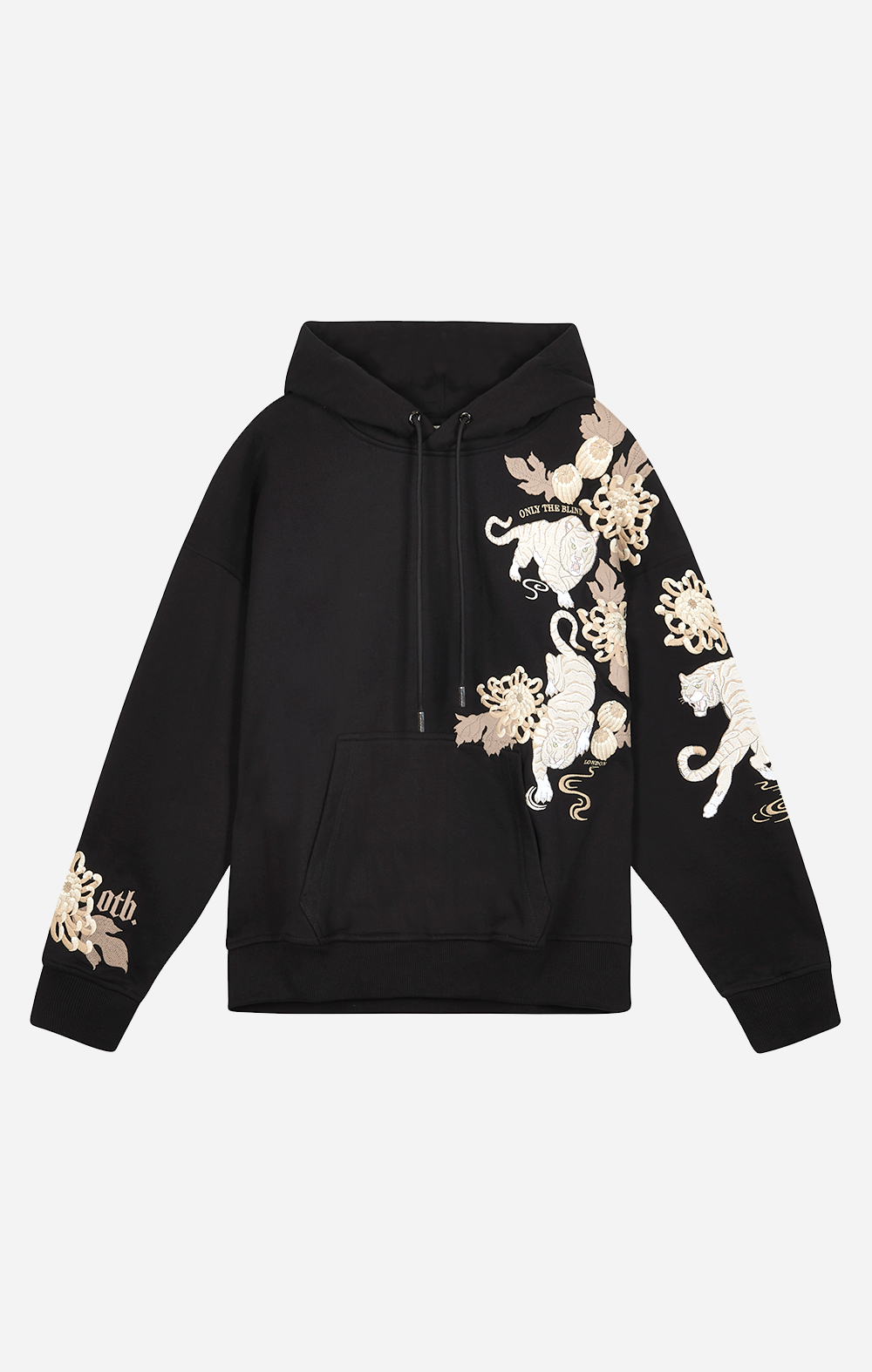 Black hoodie with tiger best sale