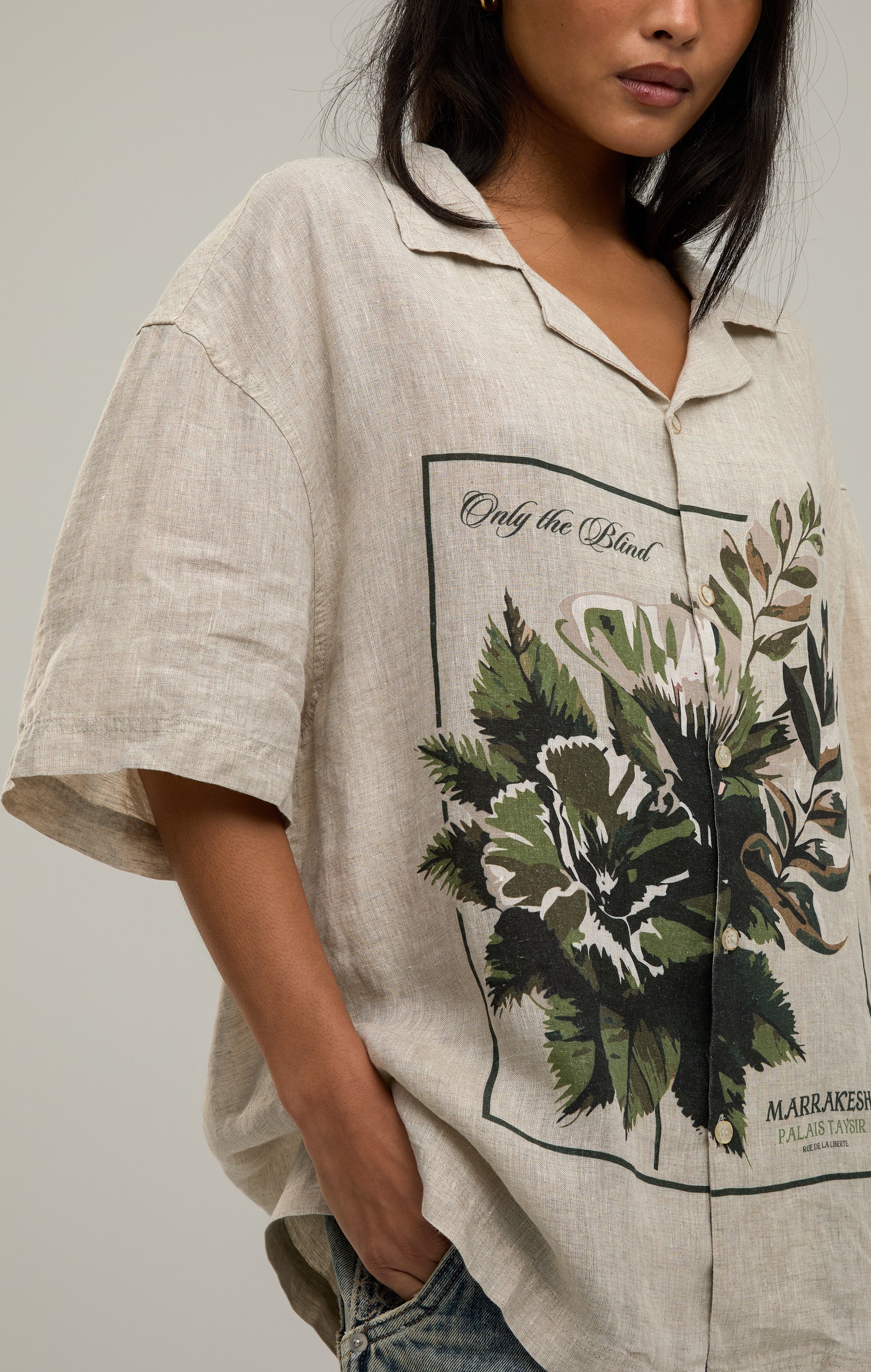 BOTANICAL LINEN SHIRT