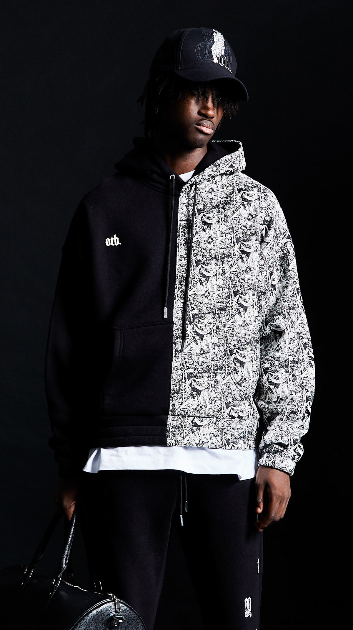 Jacquard weave hoodie hotsell