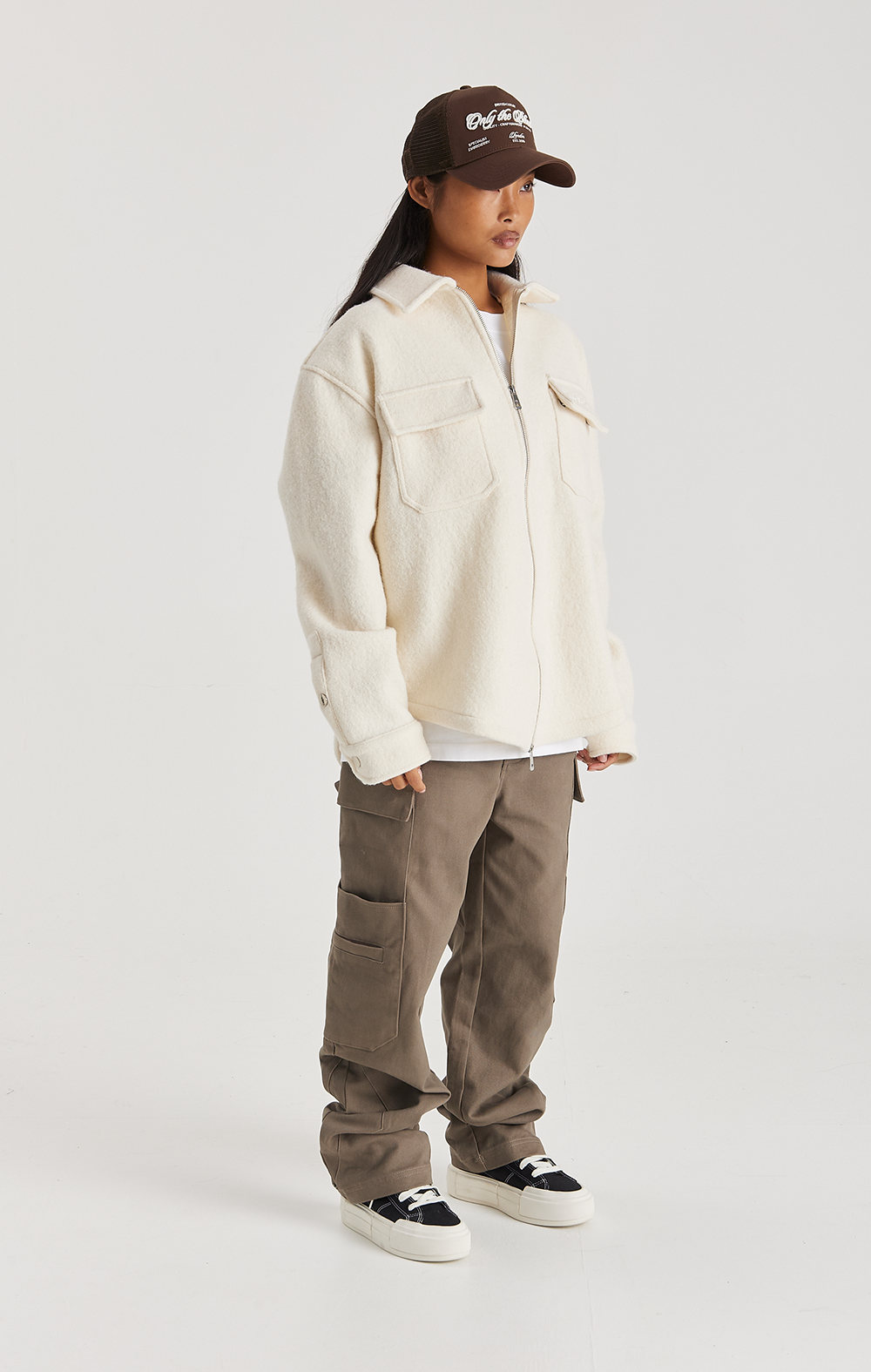 GLACIER WOOL OVERSHIRT