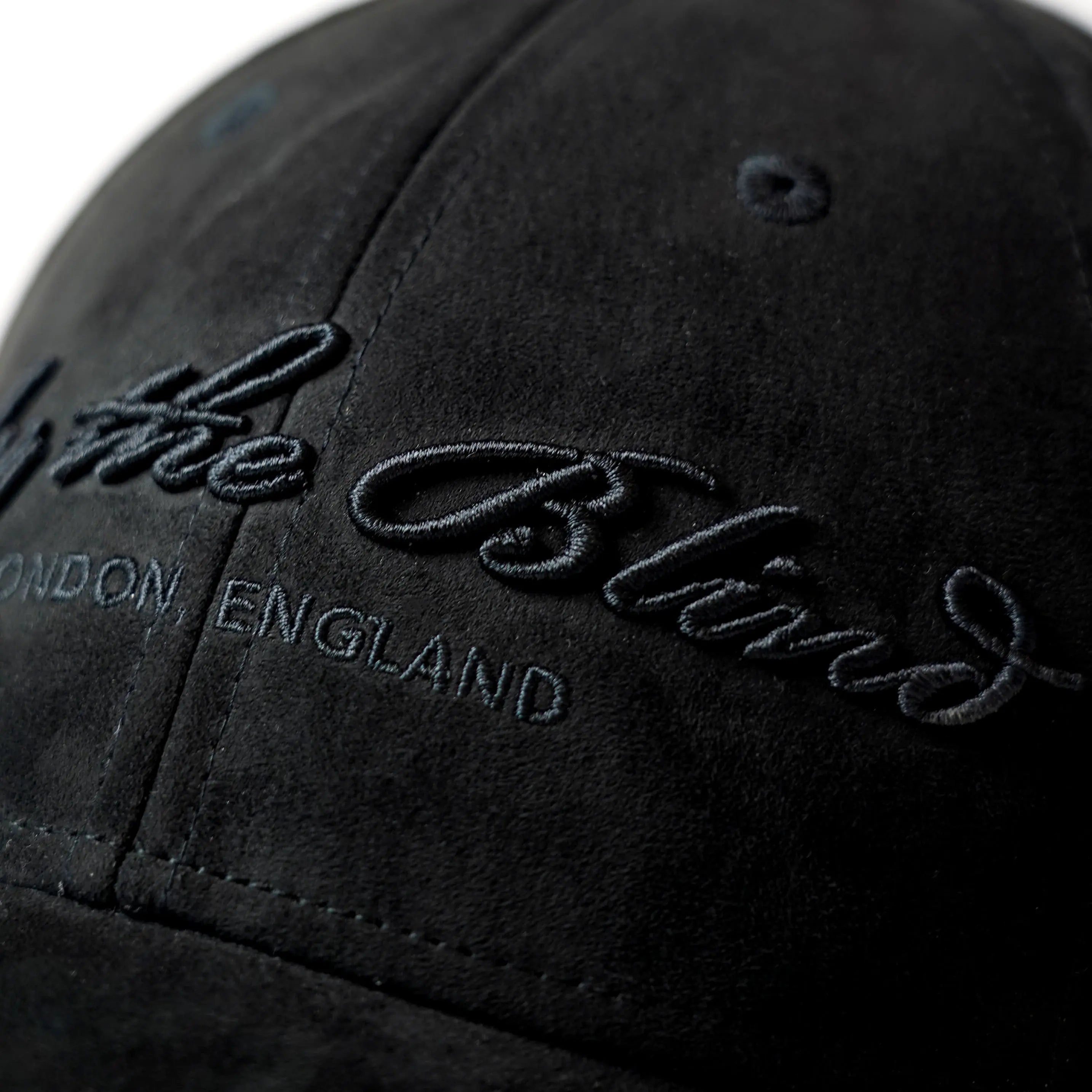 Black suede baseball cap online